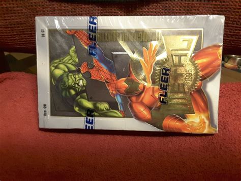 marvel metal 1995 inauguaral edition trading card hobby box|1995 Fleer Marvel Metal Inaugural Edition Sealed Card Box.